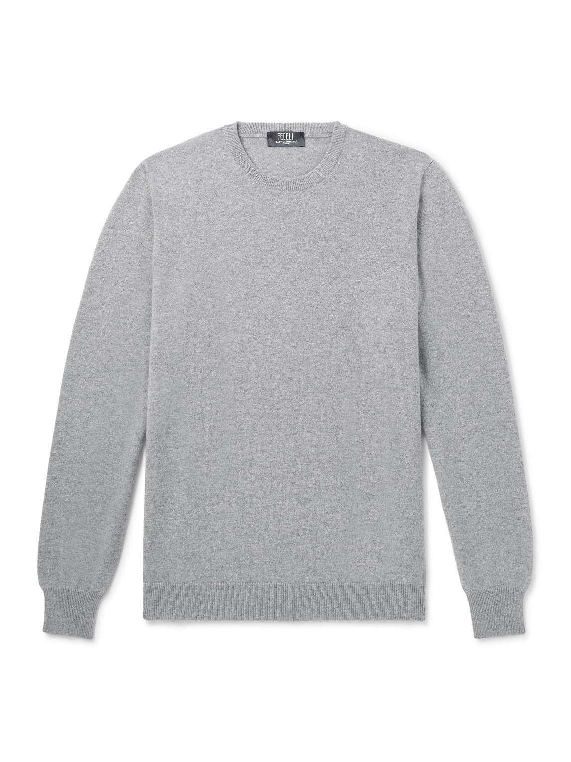 Fedeli Argentina Baby Cashmere Sweater In Gray