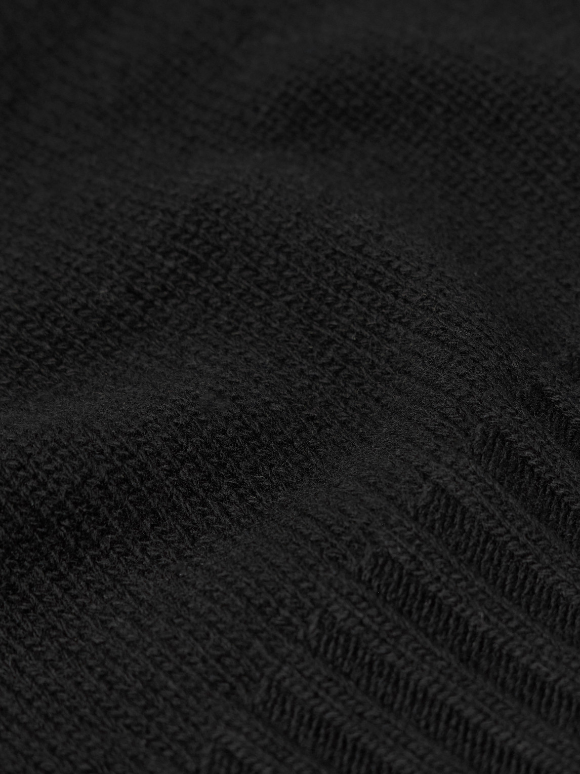Fedeli Onda Wool And Cashmere-blend Rollneck Sweater In Black
