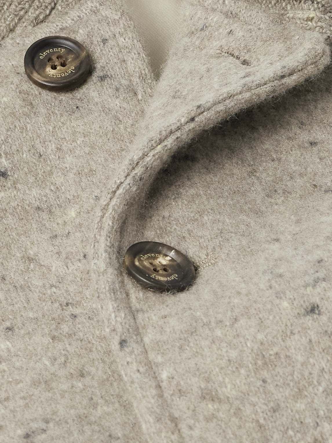 Eleventy Shawl-collar Wool And Cashmere-blend Bomber Jacket In Gray