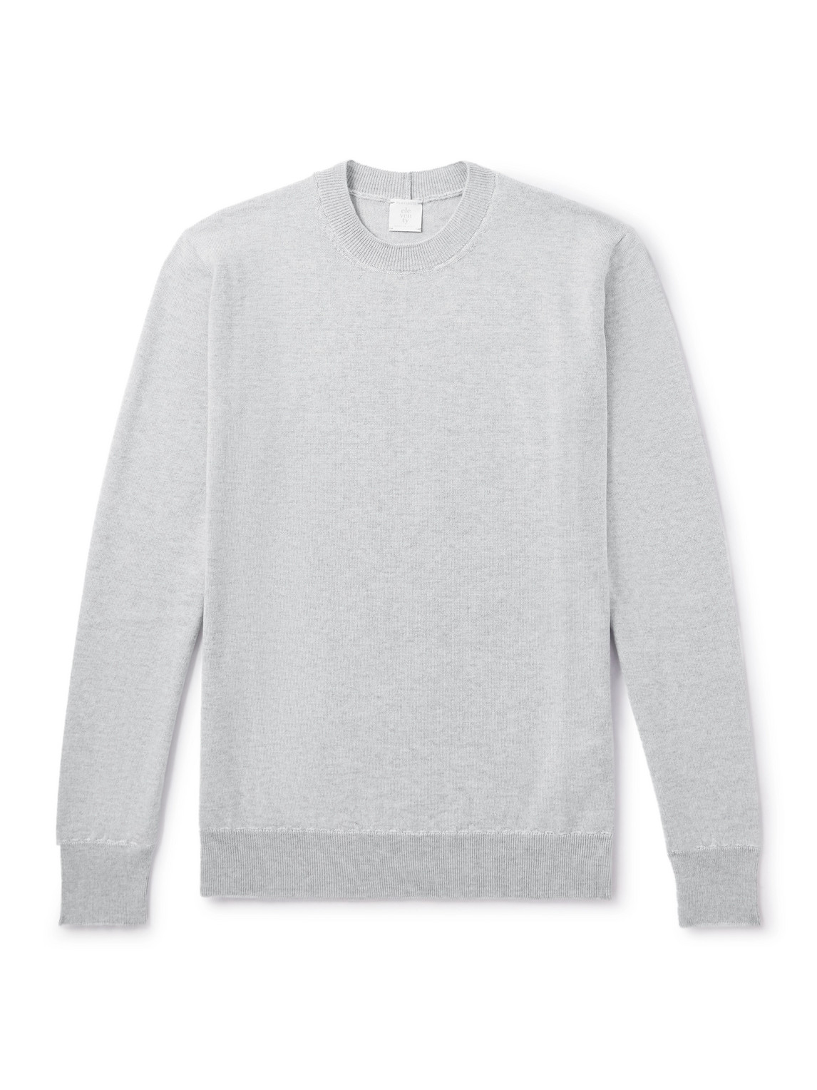 Eleventy Slim-fit Wool Sweater In Gray