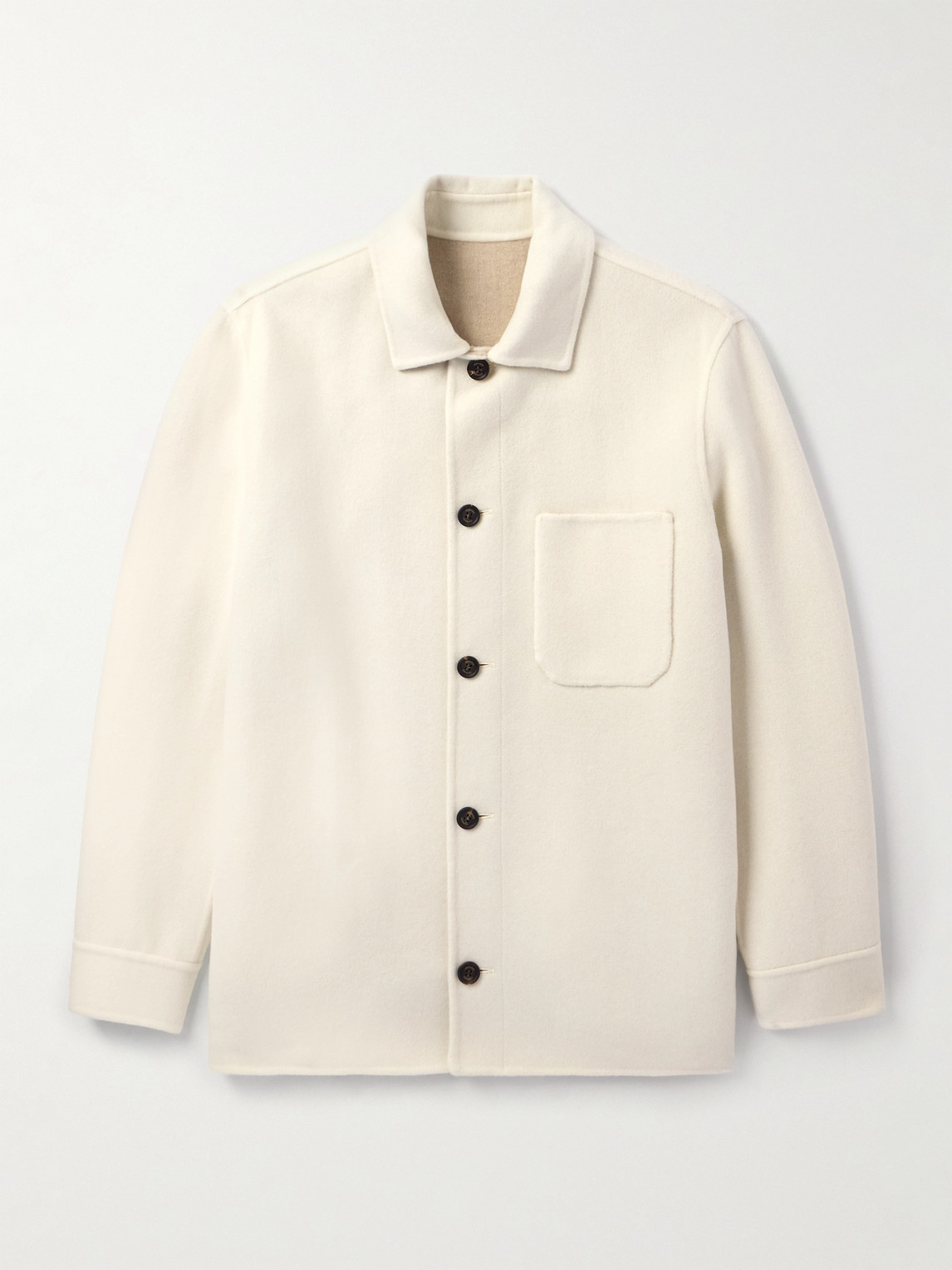 ELEVENTY Slim-Fit Wool, Cashmere and Silk-Blend Overshirt - Men