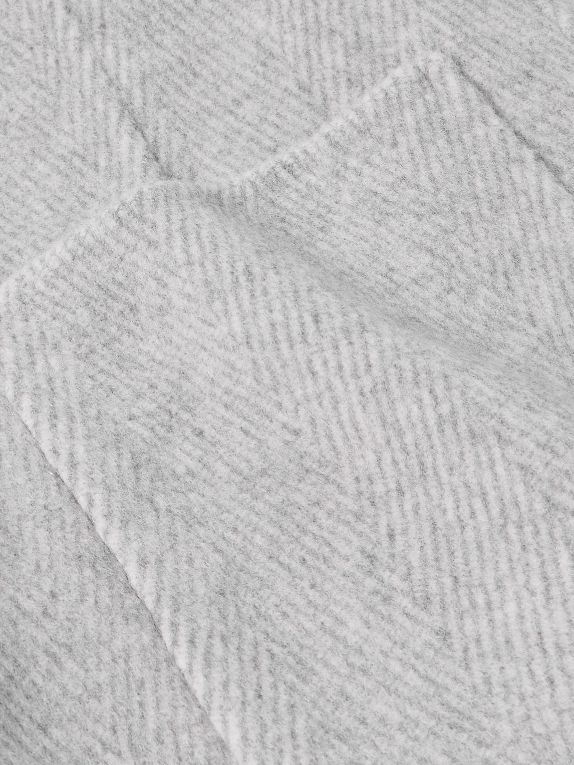 Eleventy Herringbone Wool And Cashmere-blend Overcoat In Gray