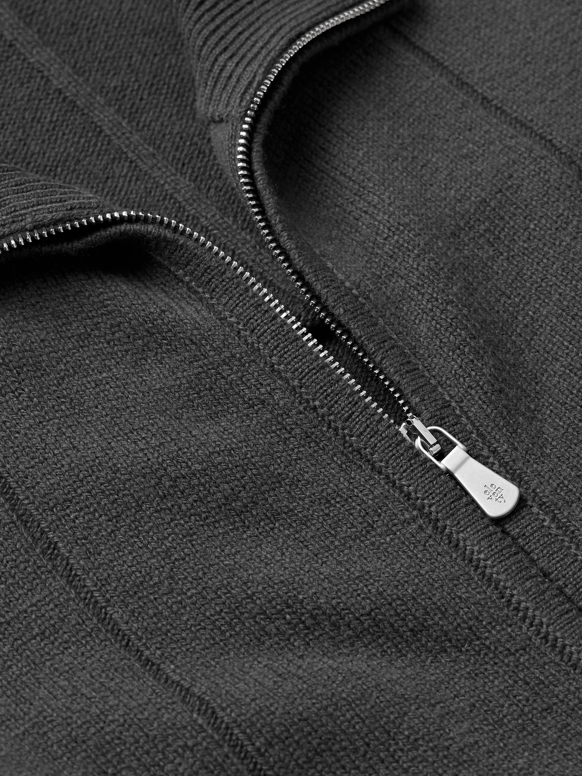  Eleventy - Ribbed Wool Zip-up Cardigan - Men - Gray - S 