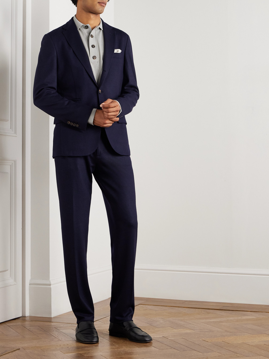 Eleventy Nested Wool Suit In Blue