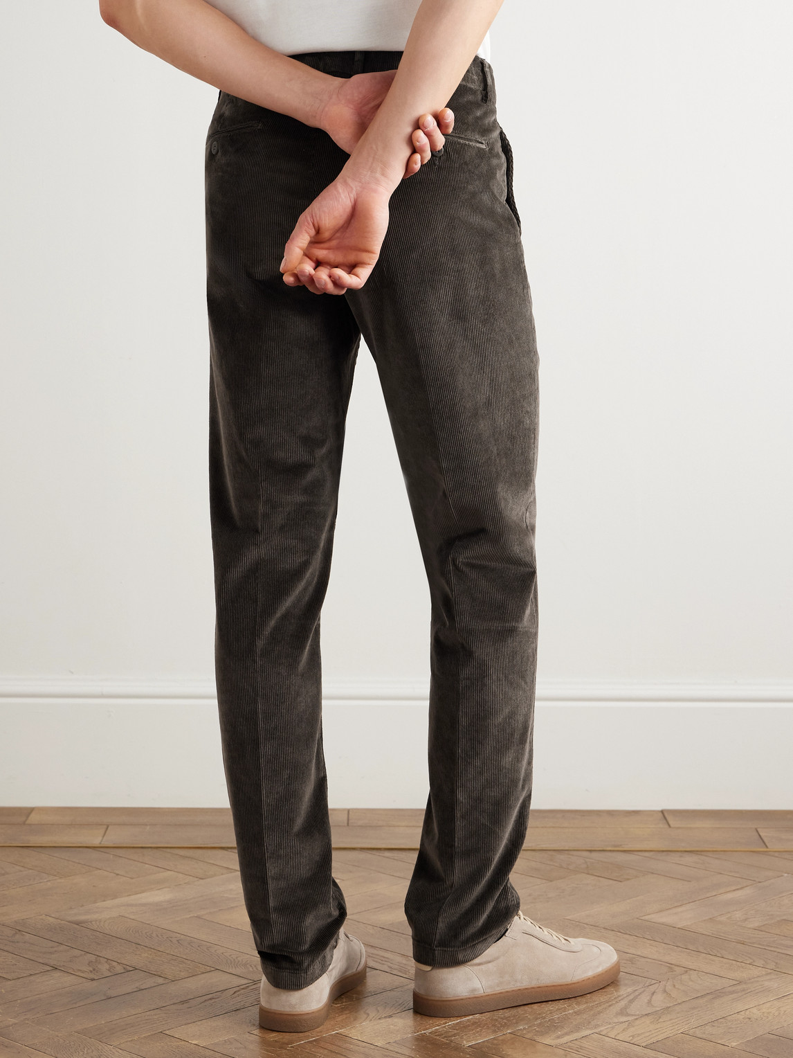 Straight-Leg Stretch Cotton And Modal-Blend Corduroy