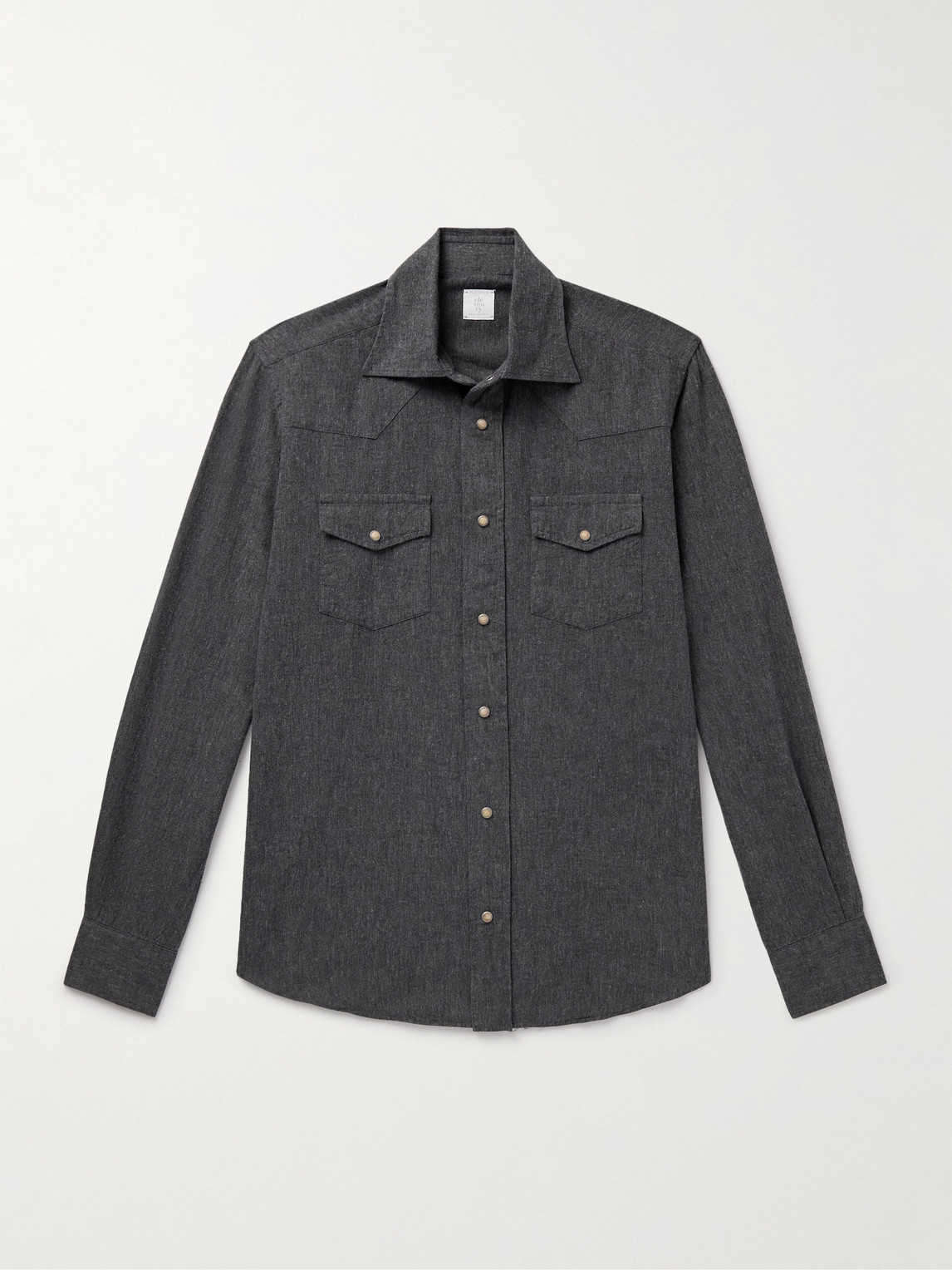 ELEVENTY Cotton Western hirt - Men