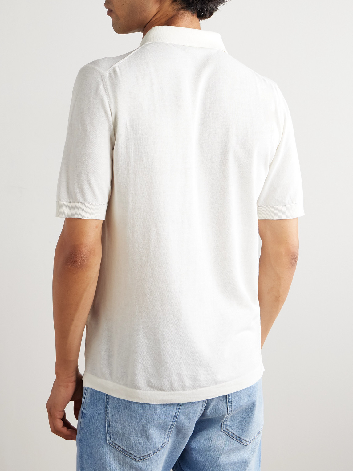 Garment-Dyed Cotton Polo Shirt