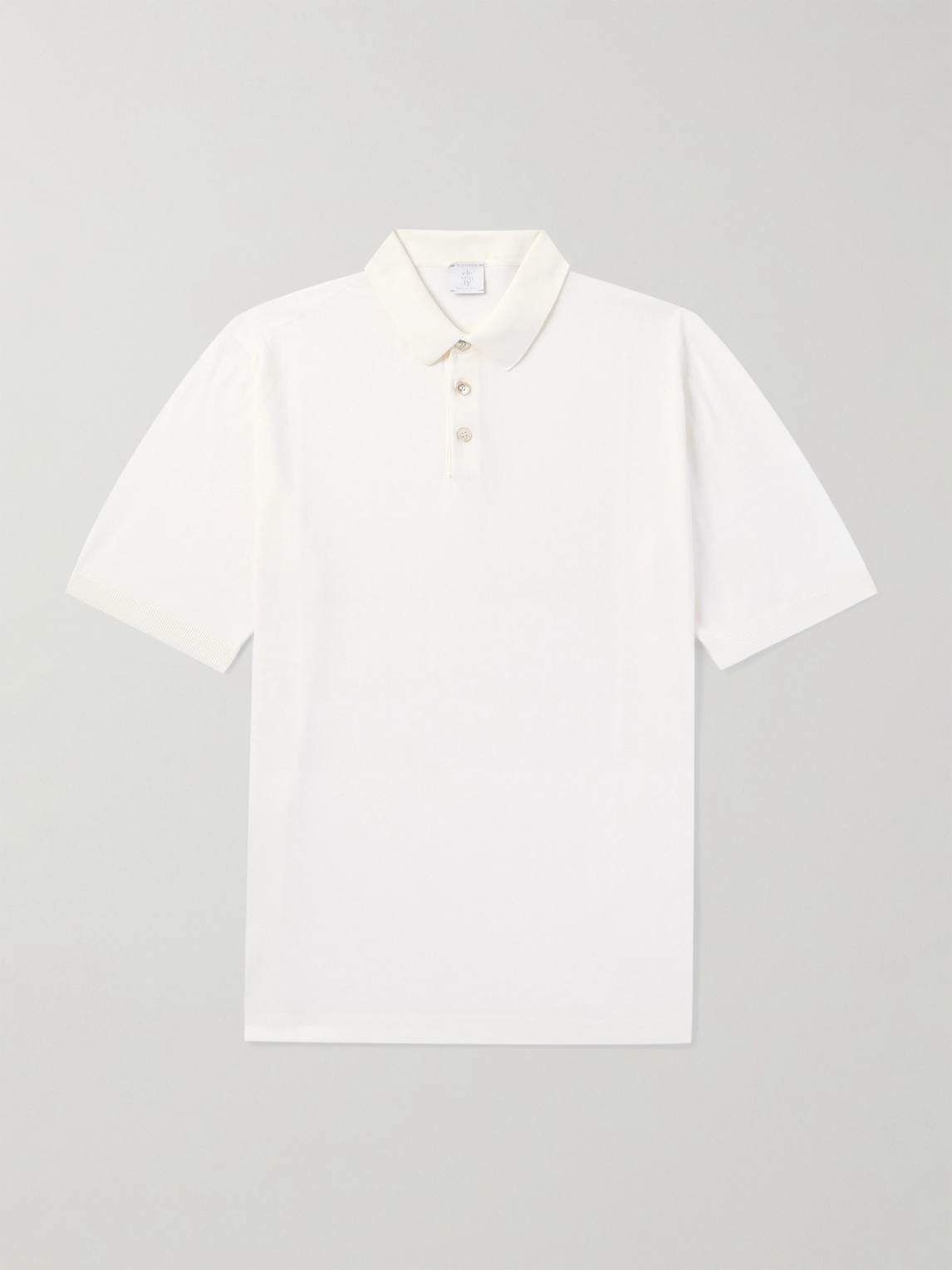 ELEVENTY Garment-Dyed Cotton Polo hirt - Men