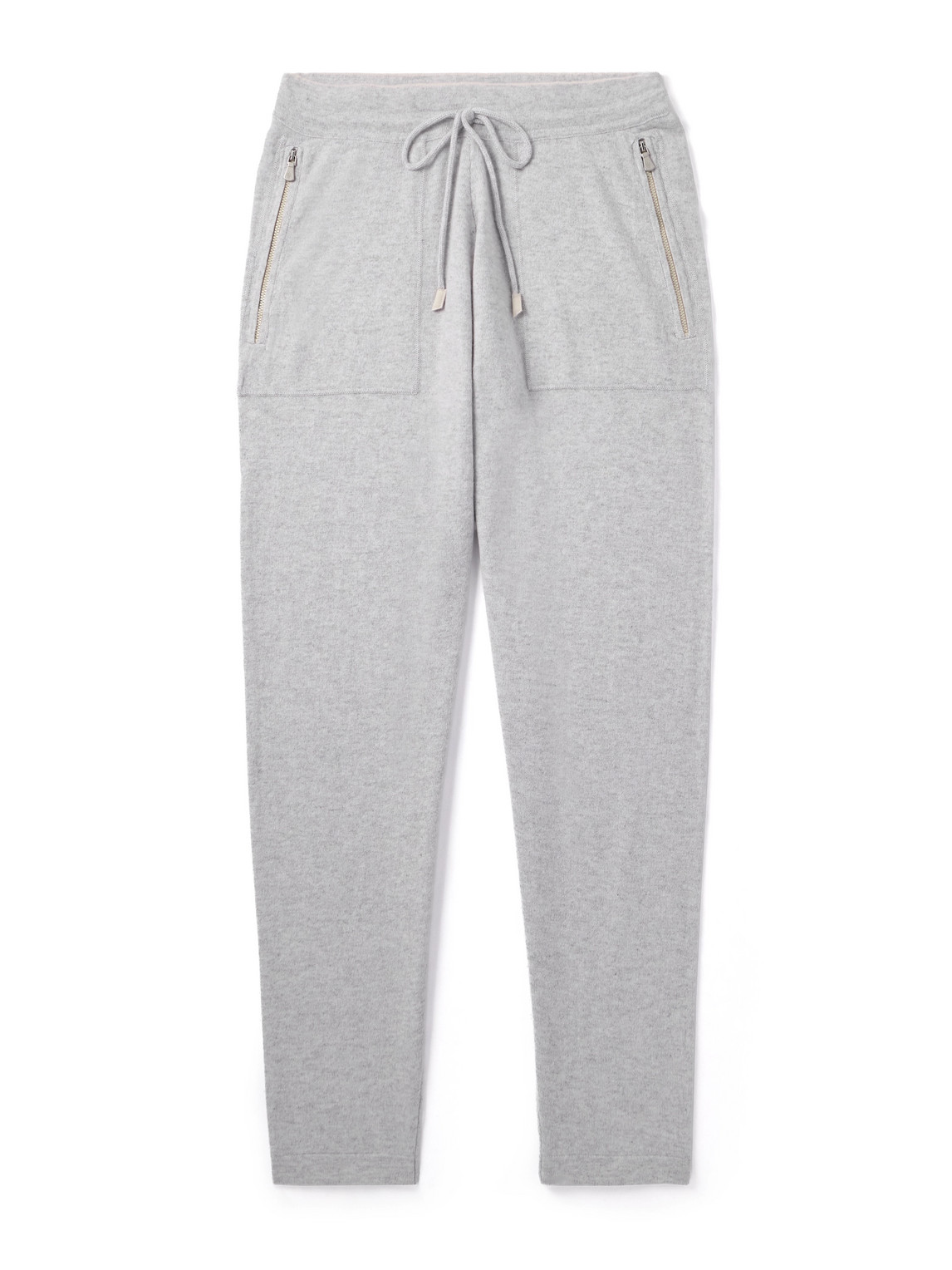 Eleventy Tapered Cashmere Sweatpants In Gray