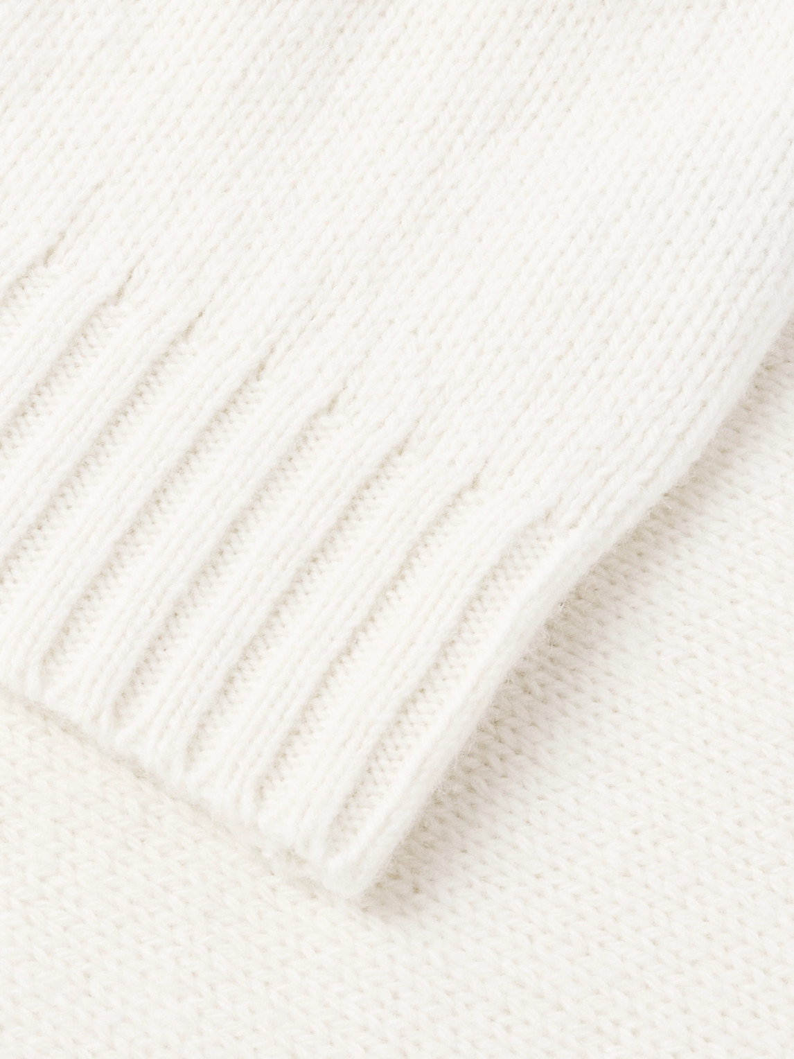 Eleventy Slim-fit Wool Sweater In White