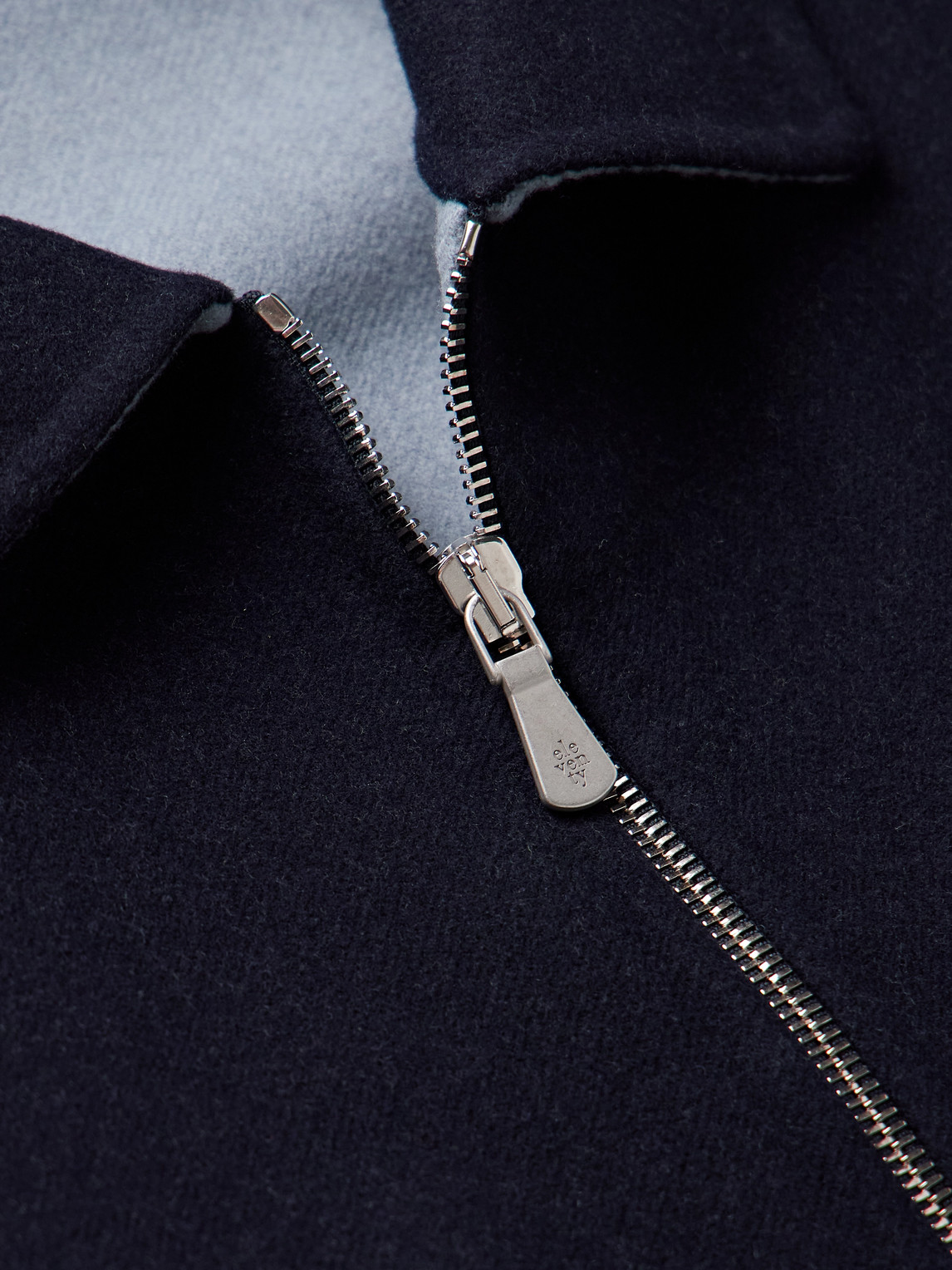 Eleventy Zippered Bomber Jacket Side Pockets In Blue