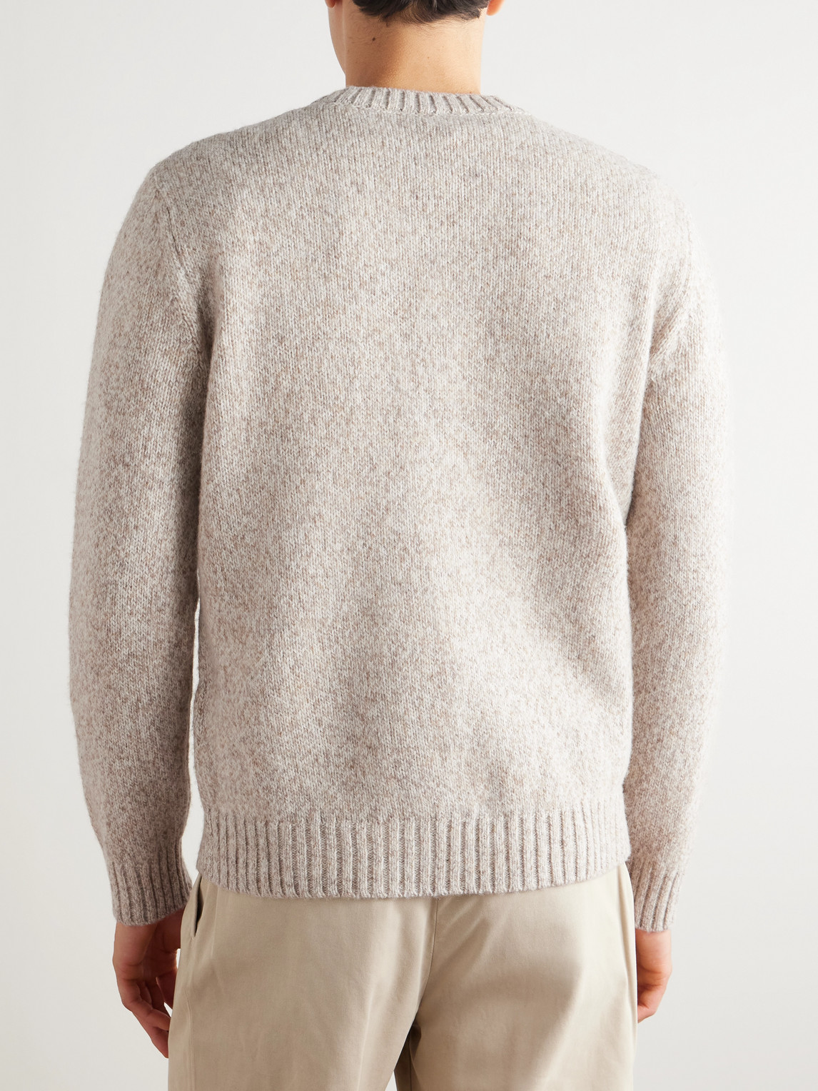 Eleventy Slim-fit Wool Sweater In Gray