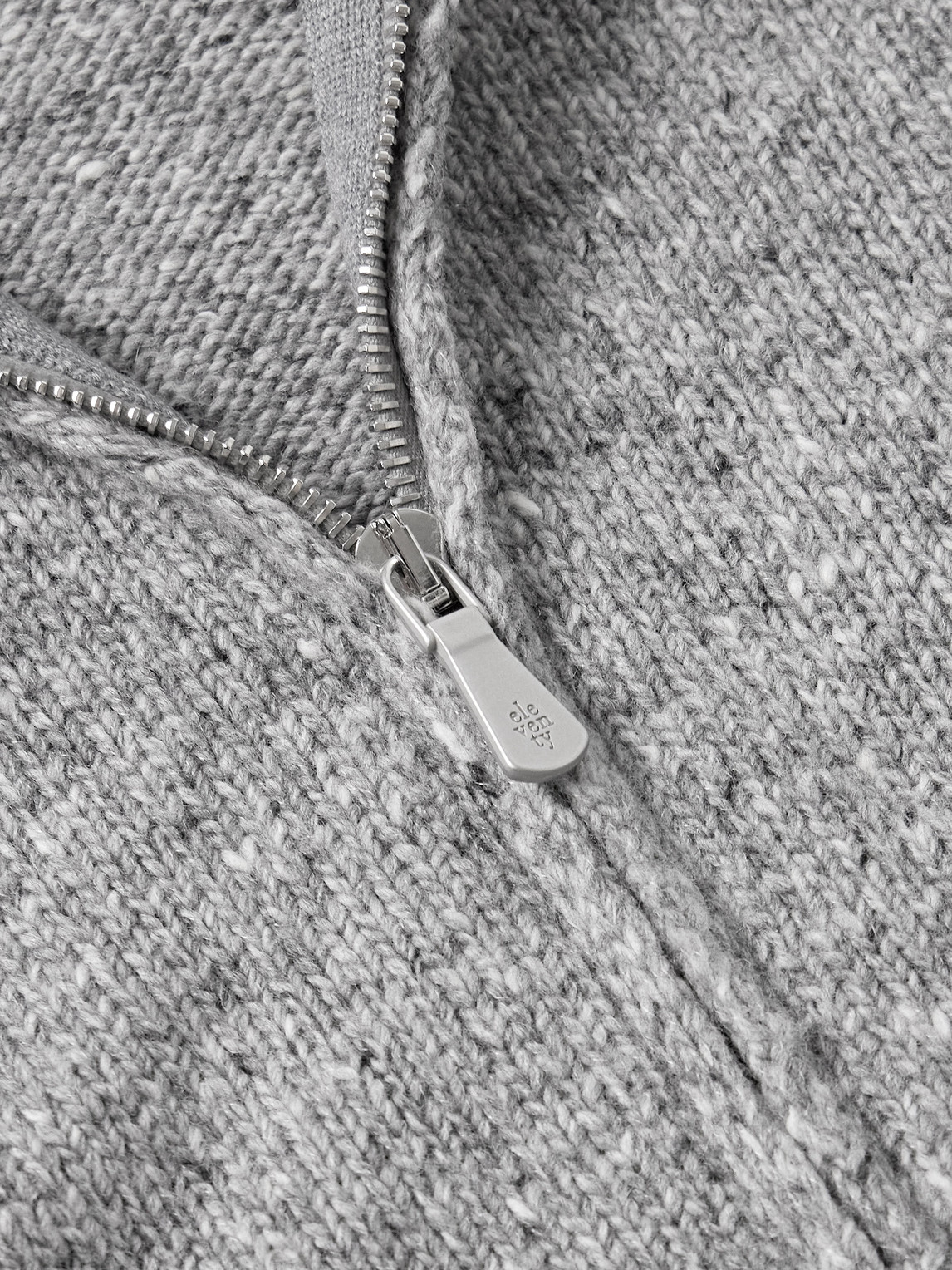 Eleventy Wool-blend Zip-up Cardigan In Gray
