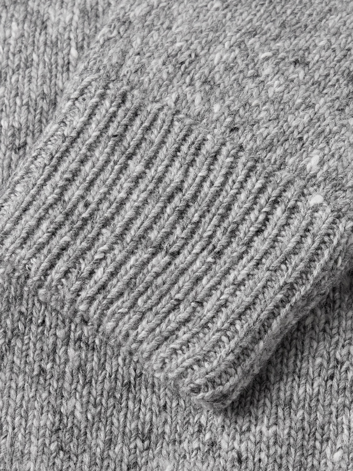 Eleventy Wool-blend Zip-up Cardigan In Gray