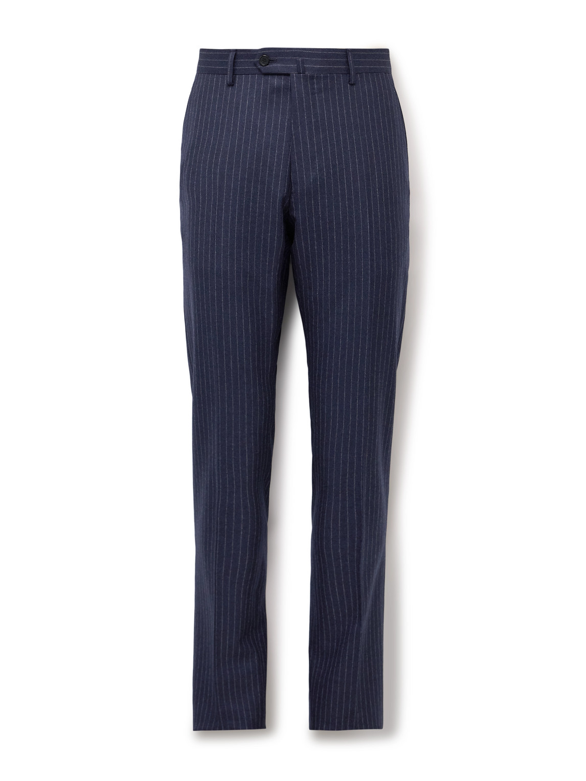 Slim-Fit Pinstriped Wool Suit Trousers