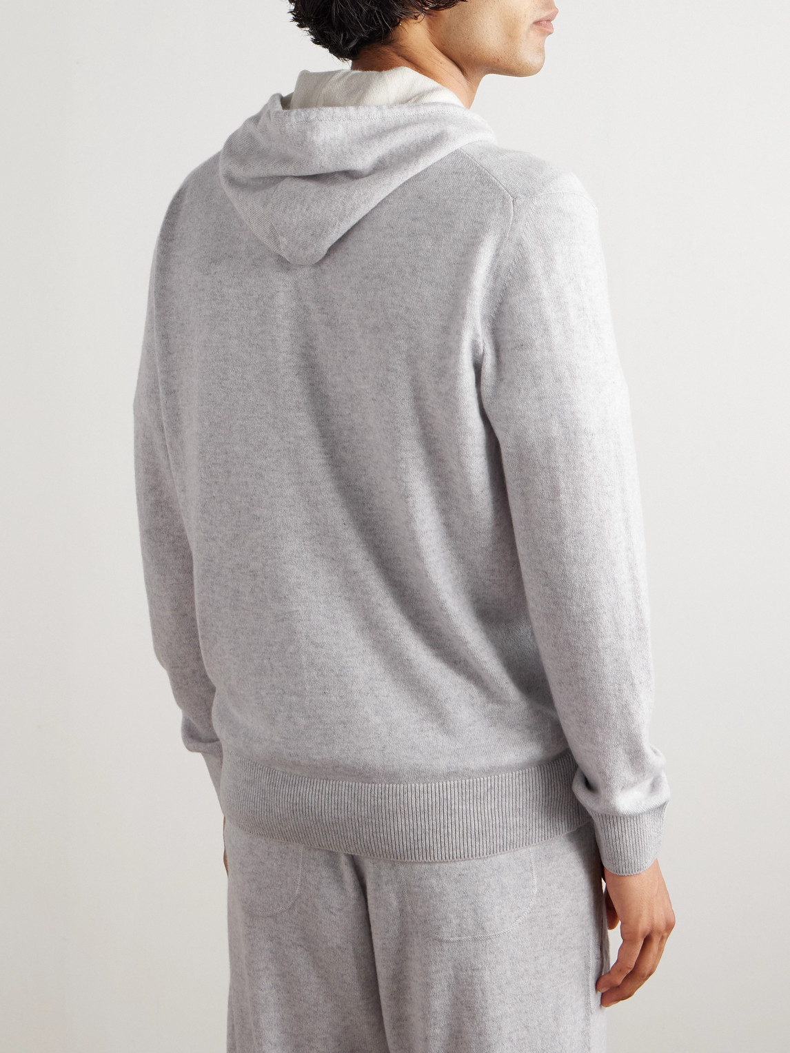  Eleventy - Cashmere Zip-up Hoodie - Men - Gray - Xxl 
