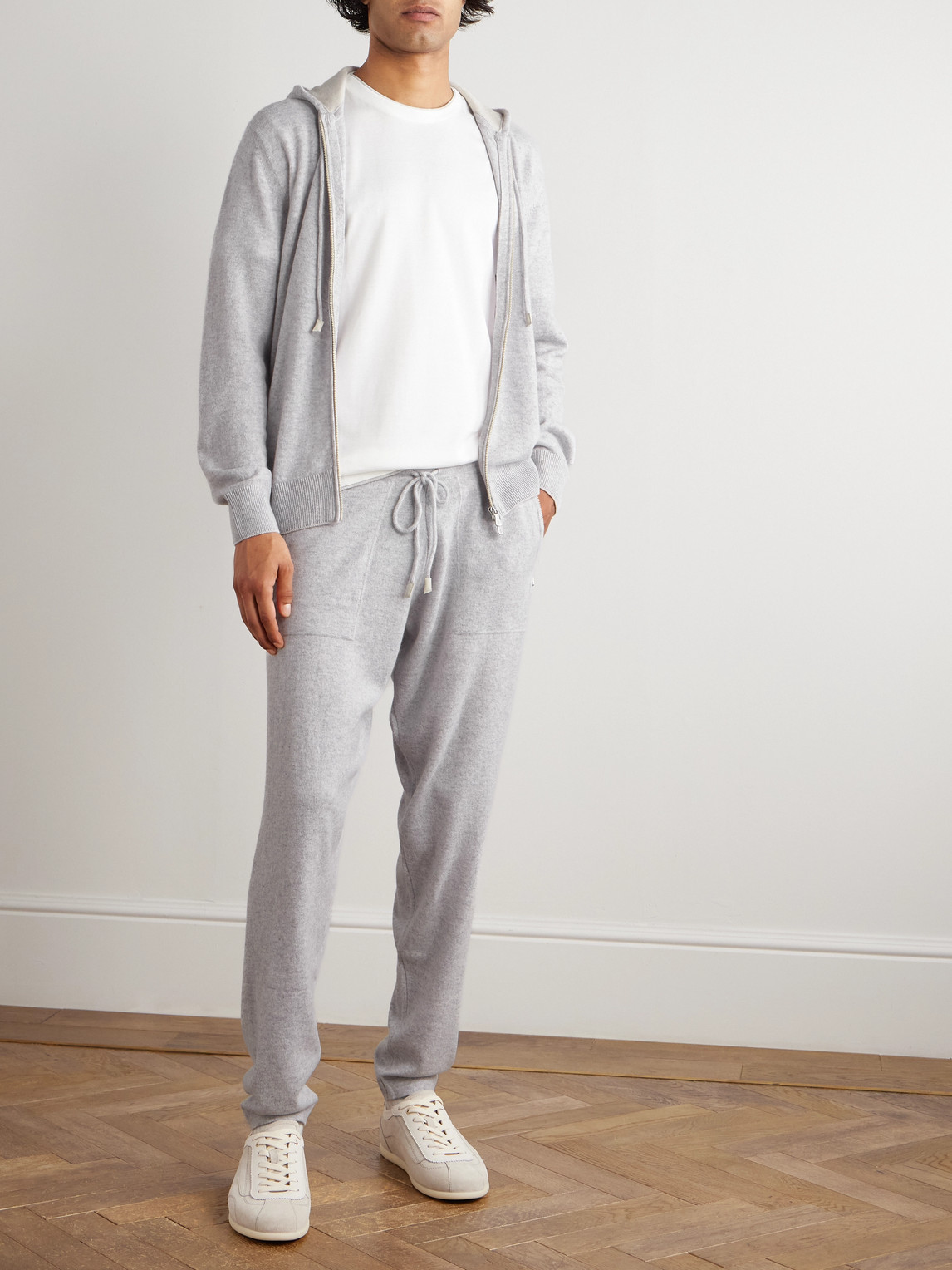Cashmere Zip-Up Hoodie