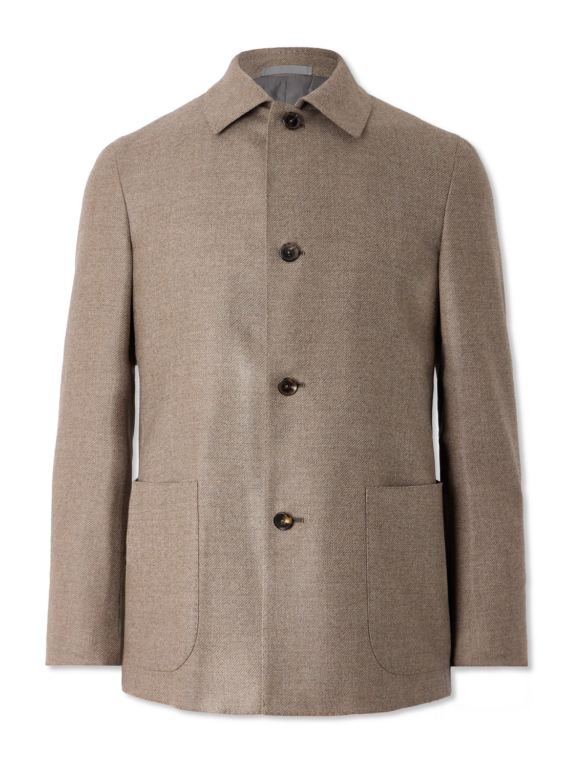 Brushed-Wool Overshirt
