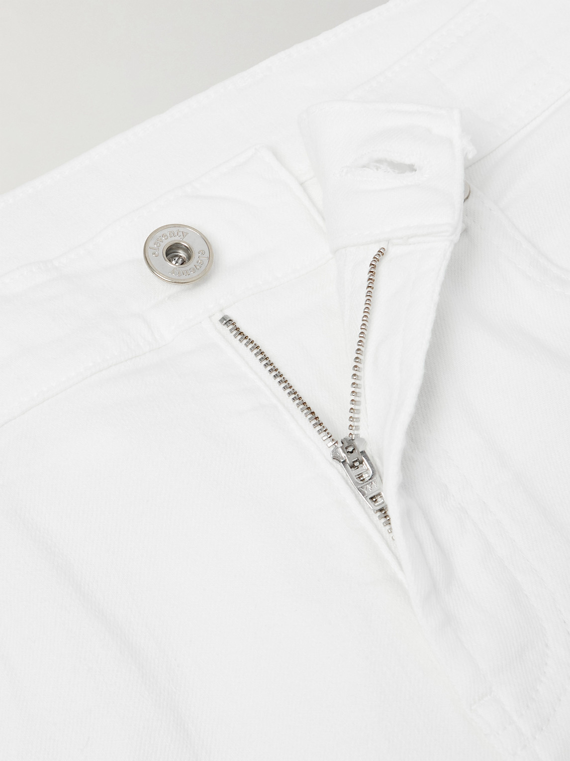 Eleventy Slim-fit Straight-leg Jeans In White