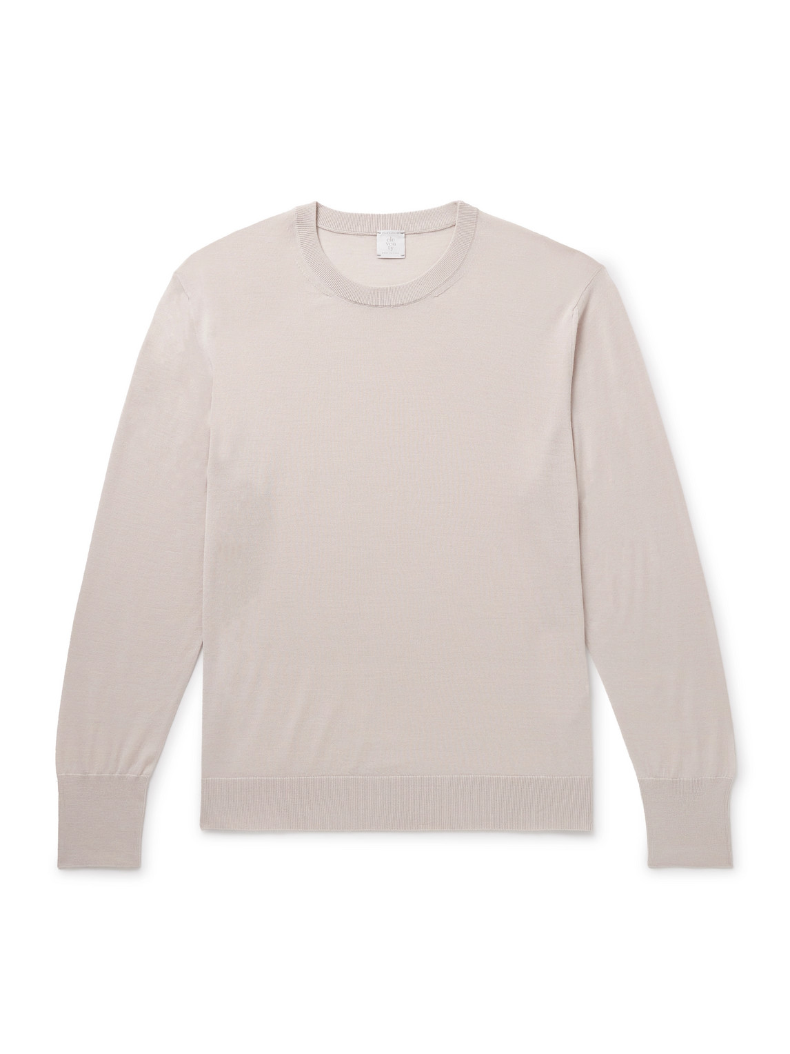 Eleventy Slim-fit Wool Sweater In Neutral