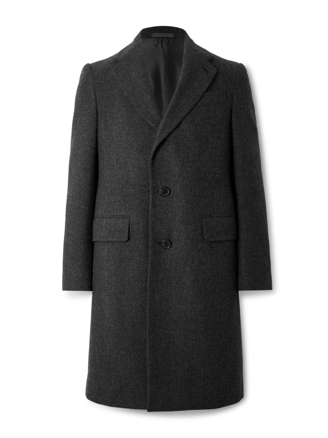 Brushed Wool-Blend Overcoat