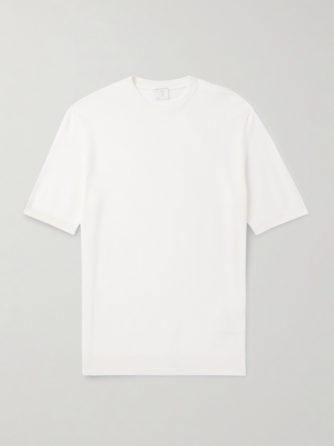 ELEVENTY Slim-Fit Ribbed Cotton T-Shirt - Men