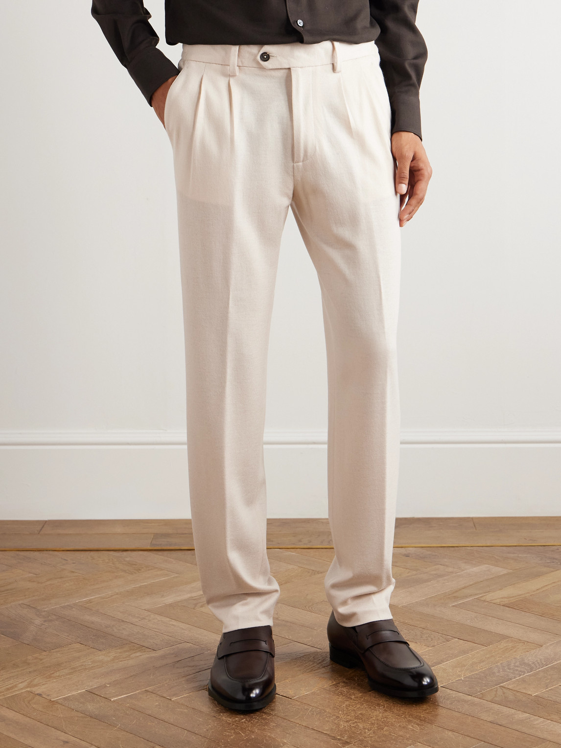 Eleventy Nested Wool Suit In Neutral
