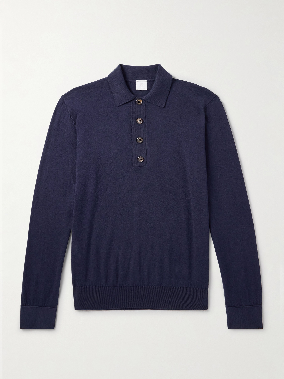 ELEVENTY Slim-Fit Cotton and Cashmere-Blend Polo Shirten