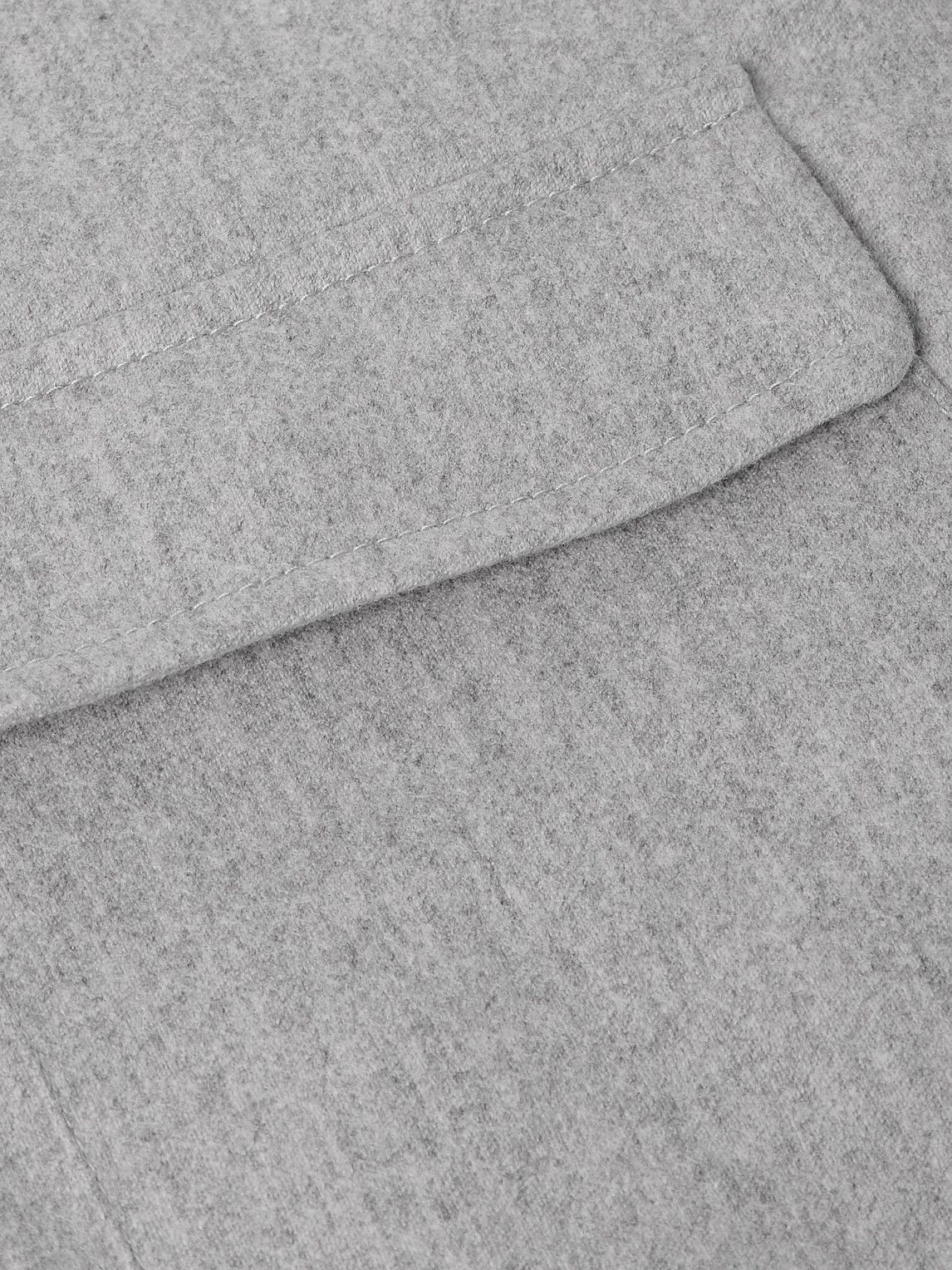 Eleventy Wool-blend Overshirt In Gray