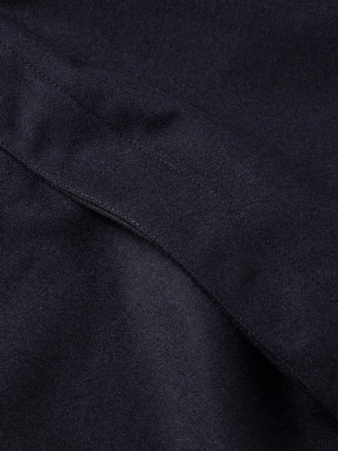 Eleventy Wool-blend Overshirt In Blue