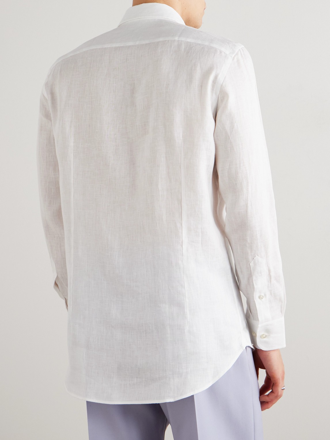 Etro Linen Shirt With Pegaso Logo