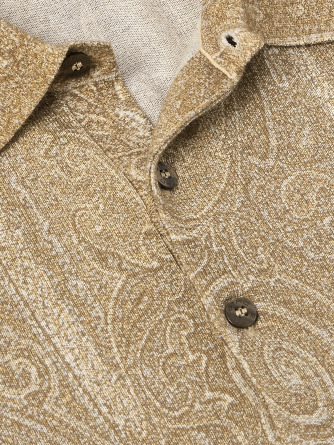 Etro Slim-fit Paisley-print Silk And Cashmere-blend Polo Shirt In Brown