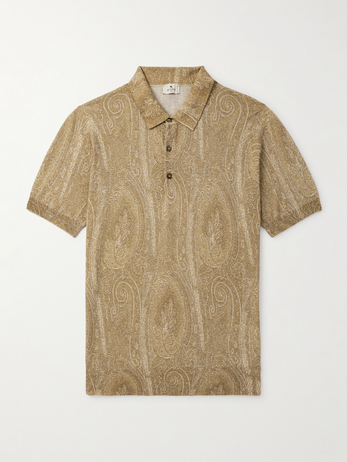 Etro – Slim-Fit Paisley-Print Silk and Cashmere-Blend Polo Shirt
