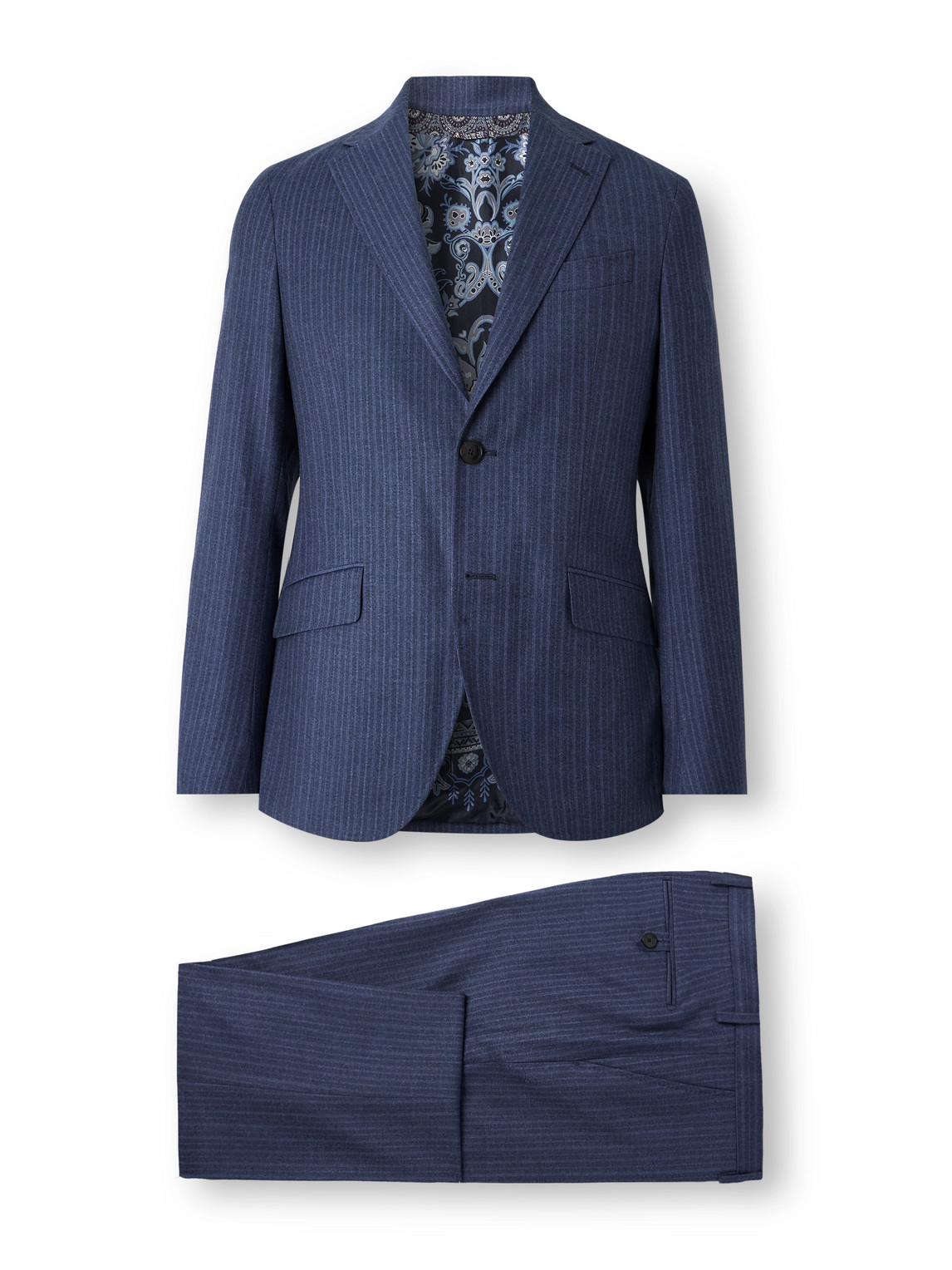 Roma Pinstriped Wool Suit