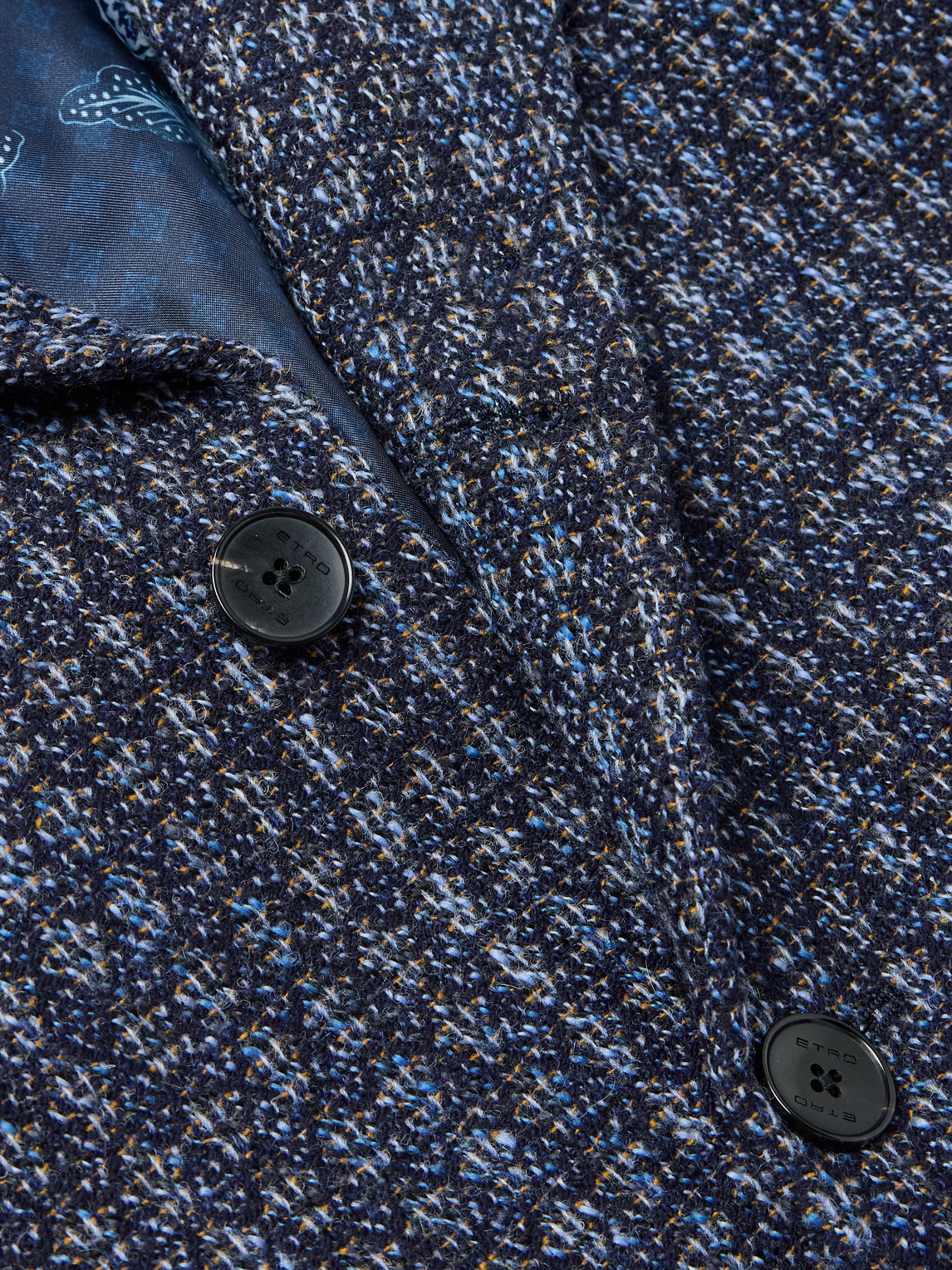  Etro - Soho Wool Overcoat - Men - Blue - It 46 
