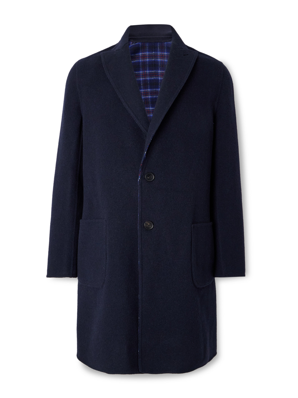 Reversible Wool-Blend Felt Coat