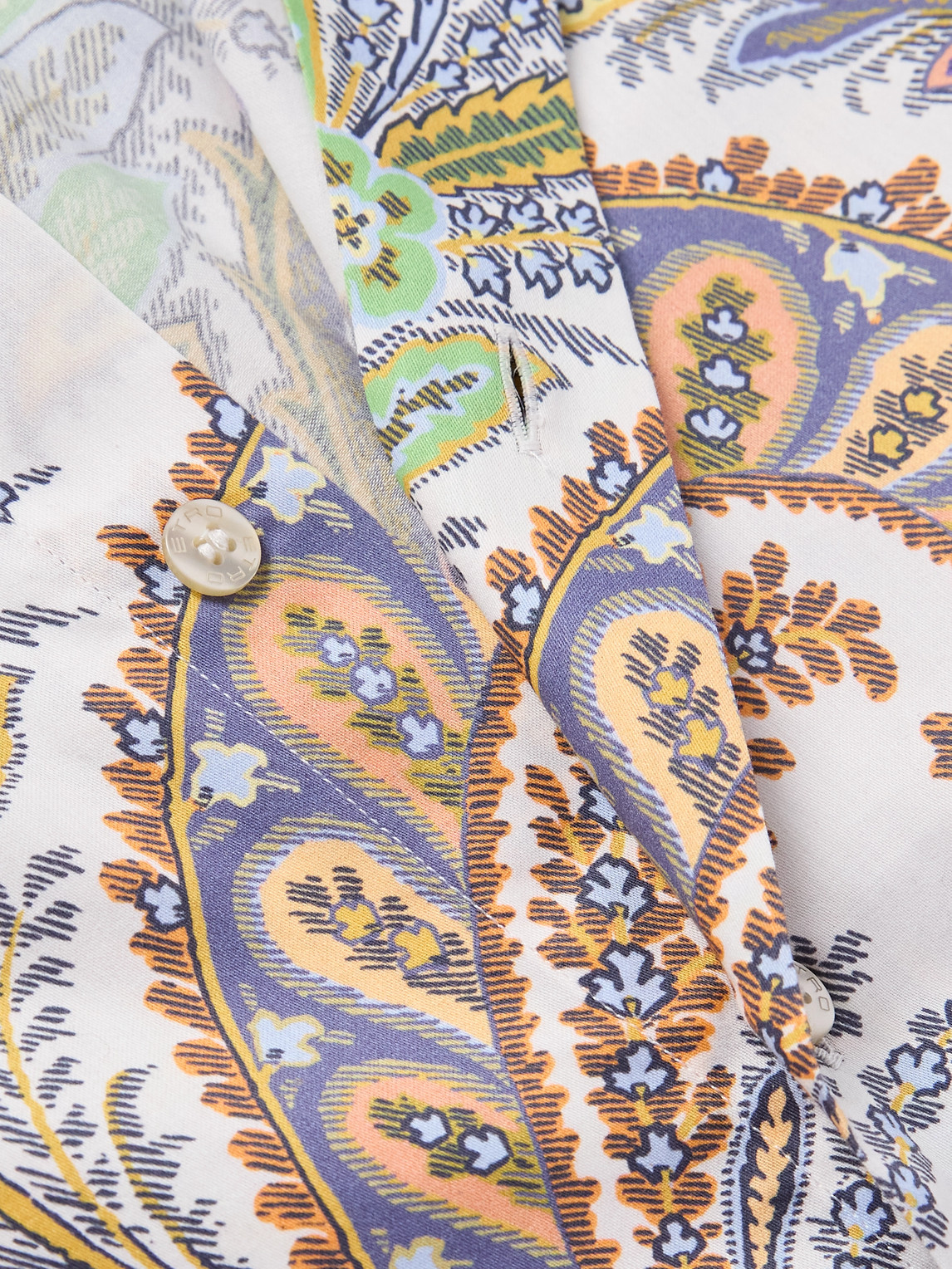 Etro Paisley-print Cotton-poplin Shirt In Multi