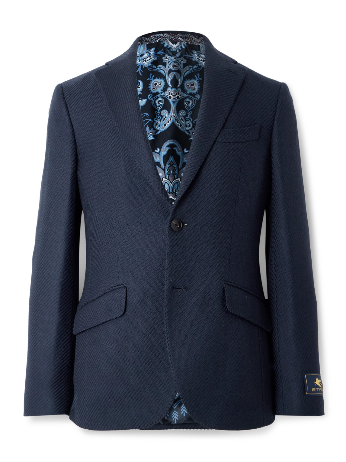 Roma Basketweave Wool Blazer