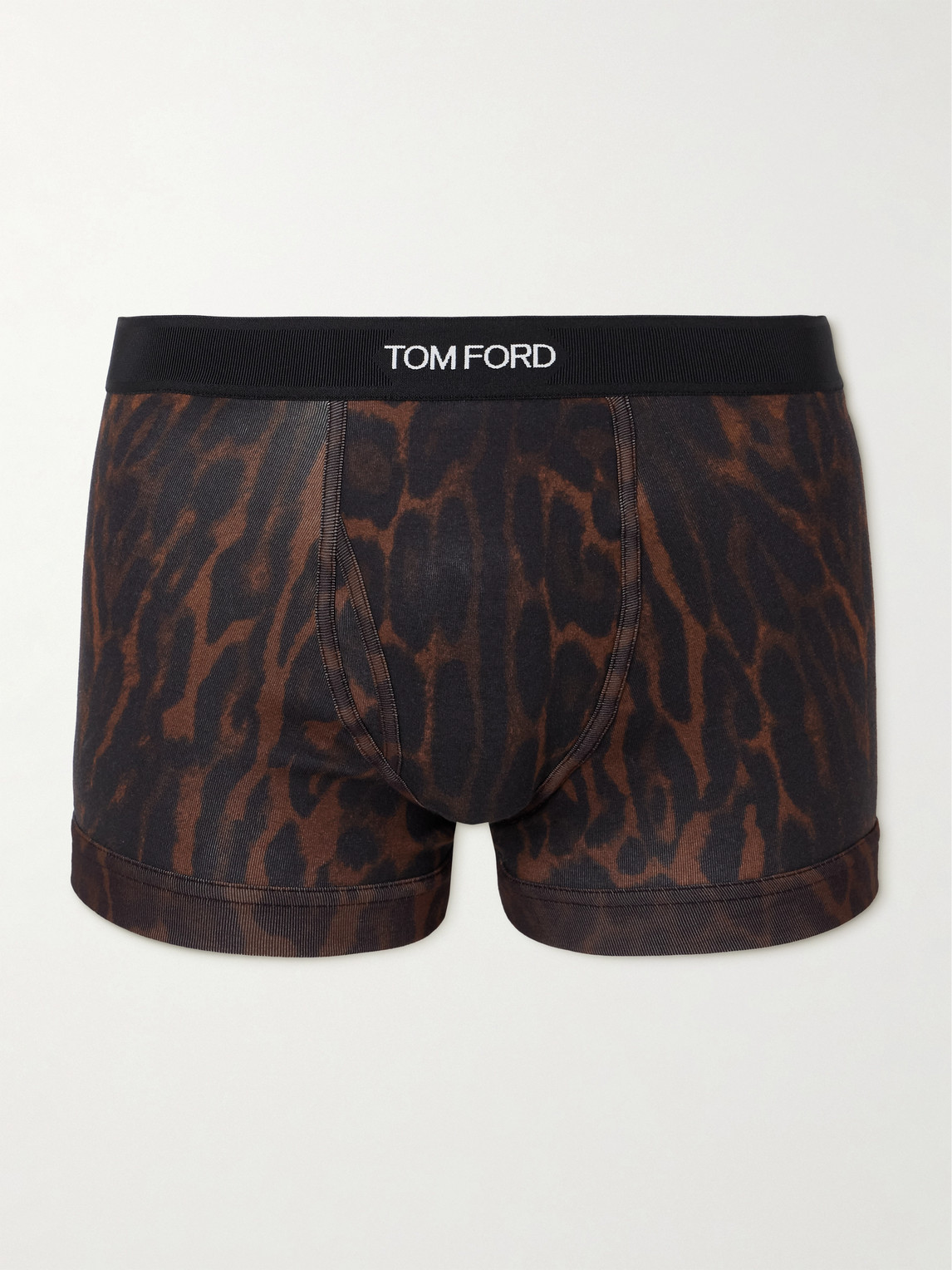 Tom Ford Leopard-Print Stretch-Cotton Boxer Briefsen
