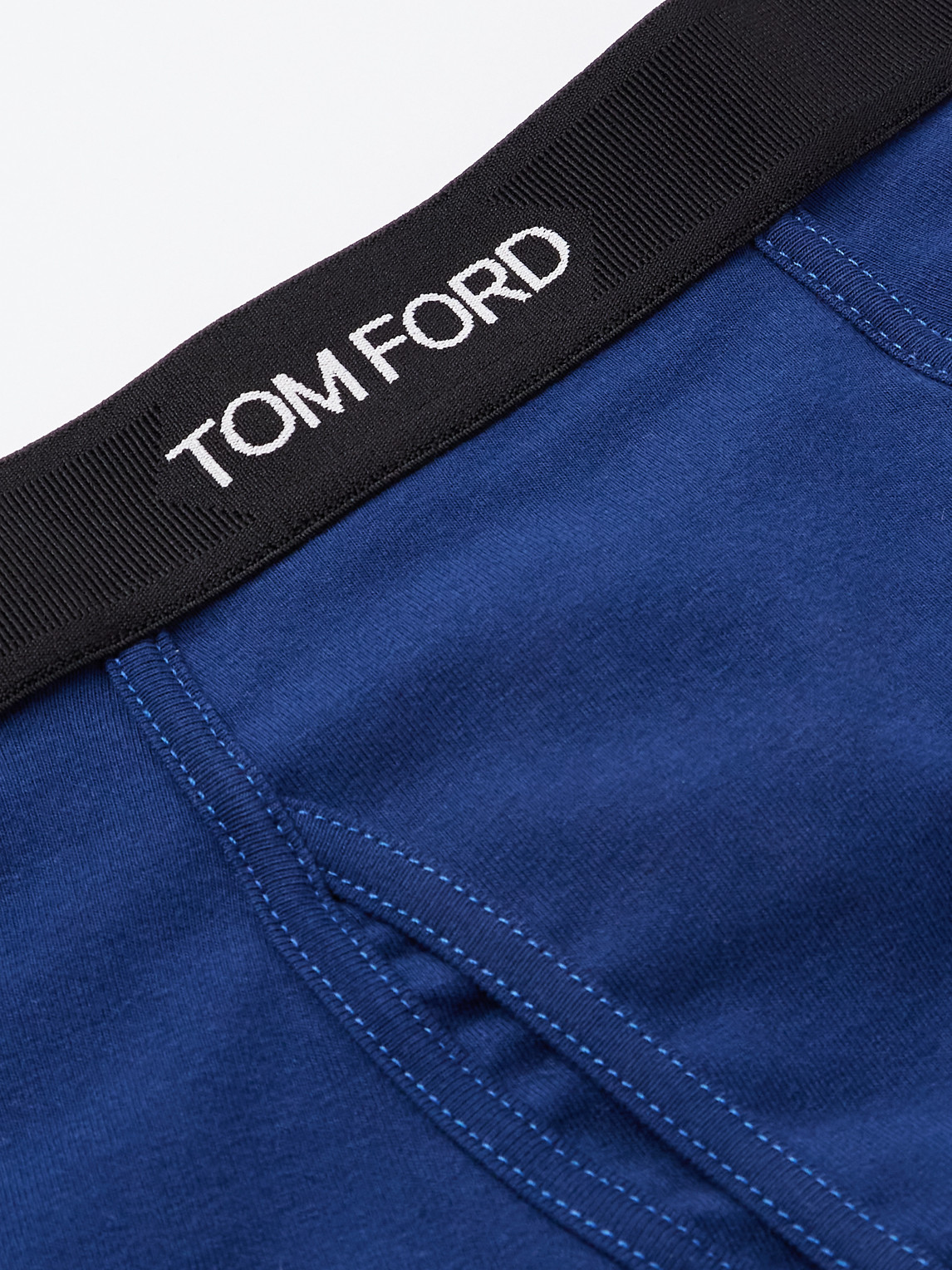 Tom Ford Stretch-cotton Boxer Briefs In Blue