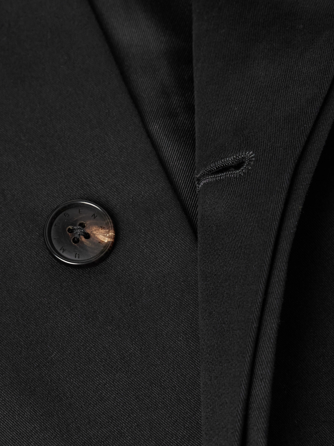 Umit Benan Romeo Cotton-blend Jacket In Black