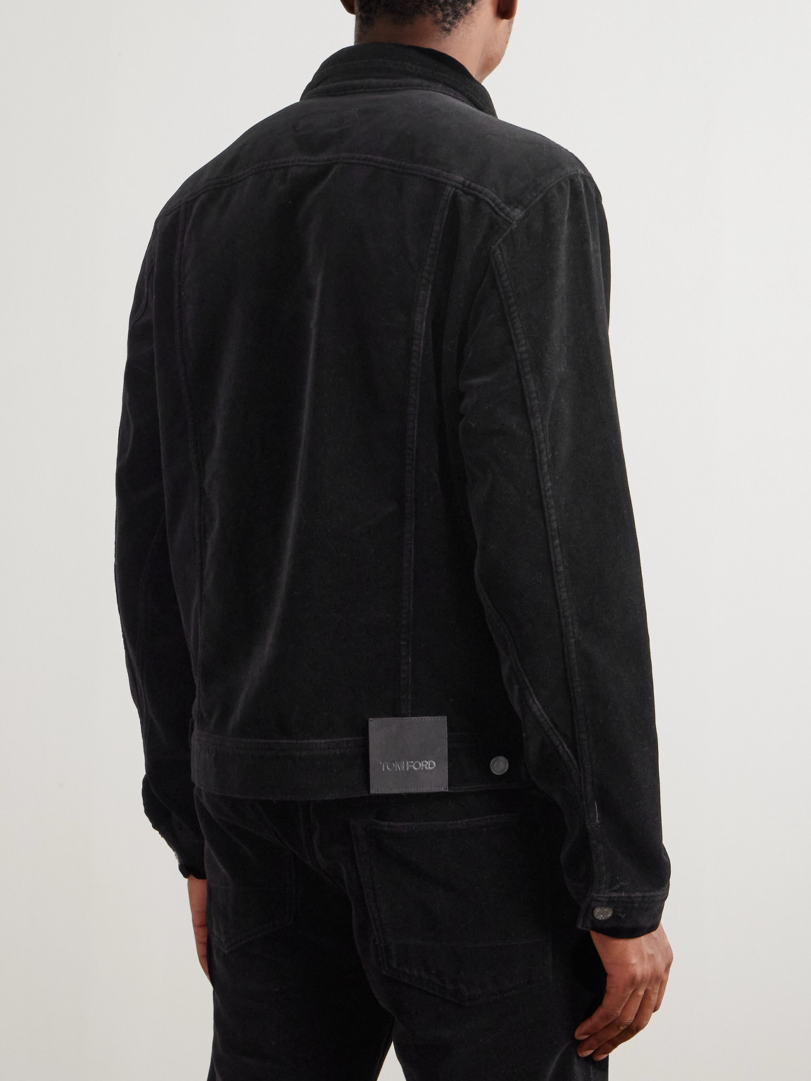 Tom Ford Denim Jacket In Black