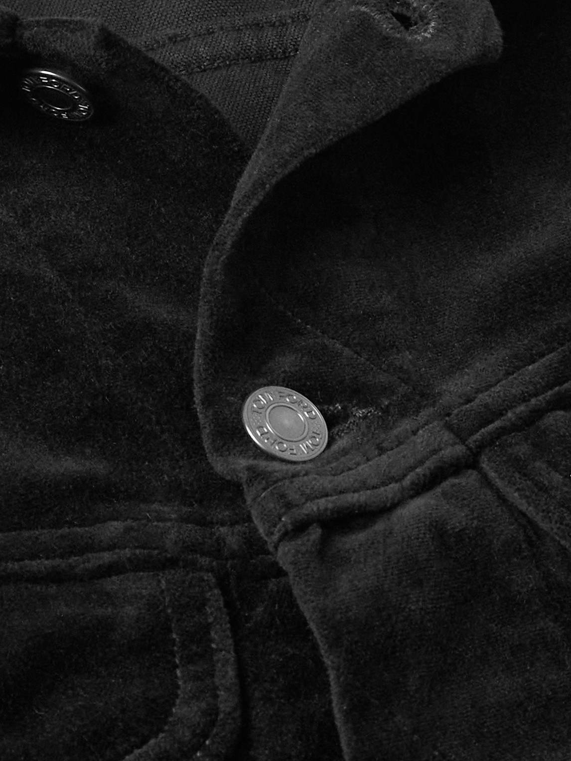 Tom Ford Denim Jacket In Black