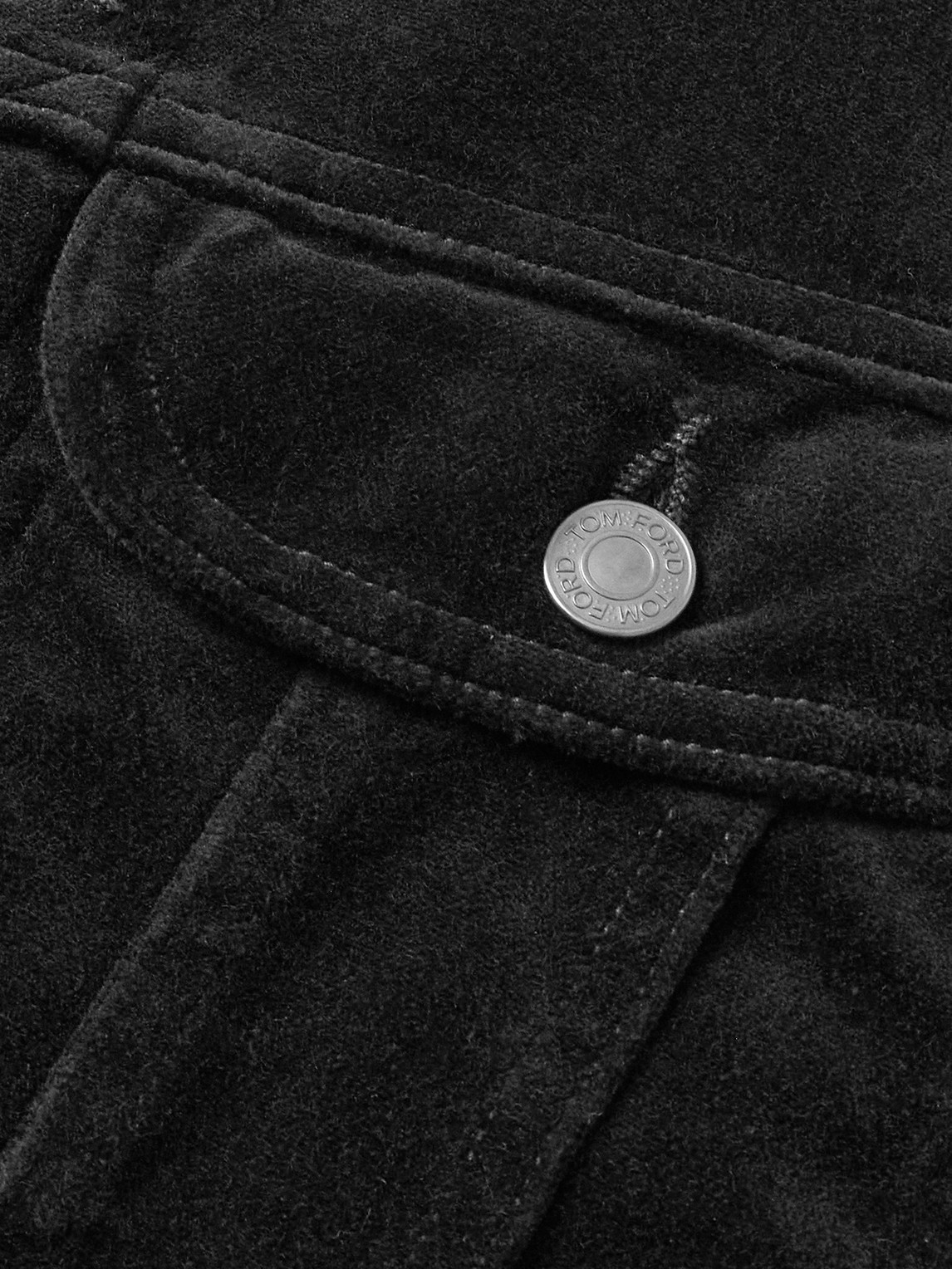 Tom Ford Denim Jacket In Black