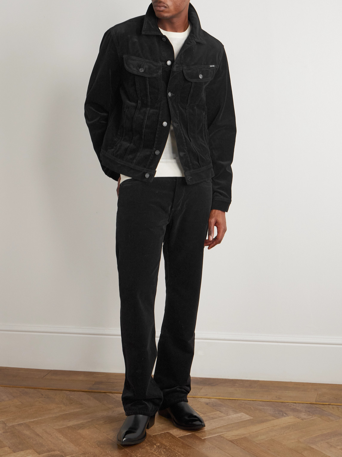 Tom Ford Denim Jacket In Black
