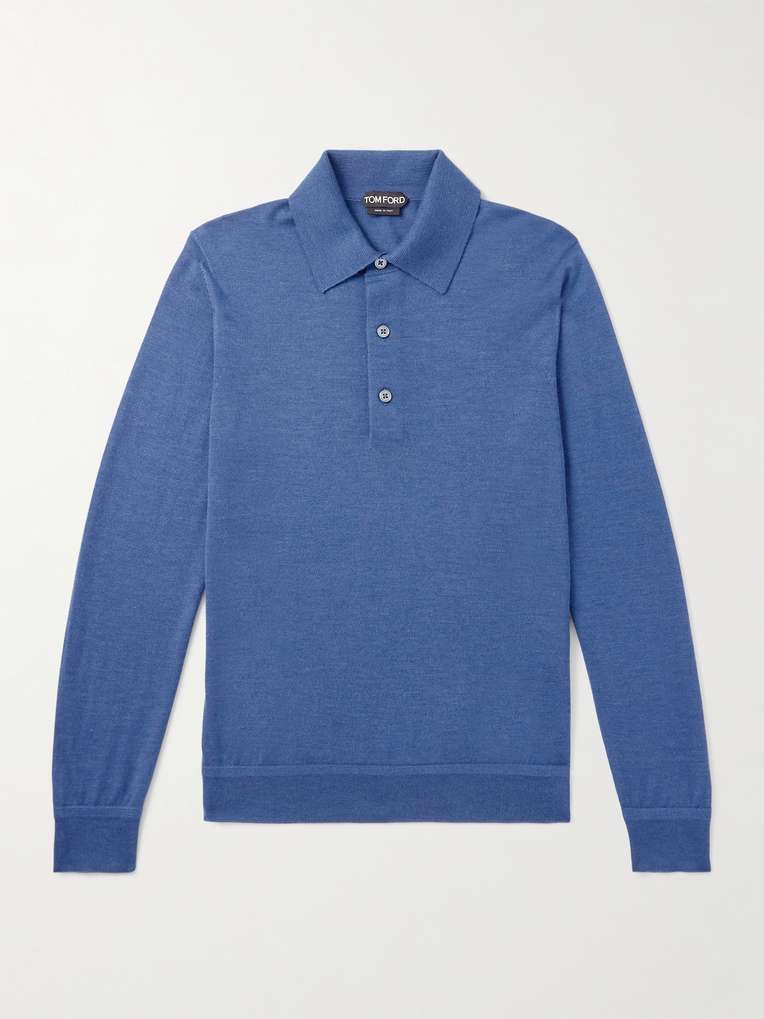 Tom Ford — Cashmere and Silk-Blend Polo Shirt