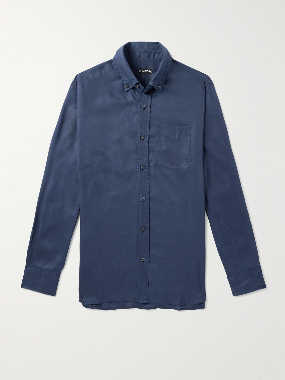 Tom Ford Button-Down Collar Lyocell-Twill Shirt - Men