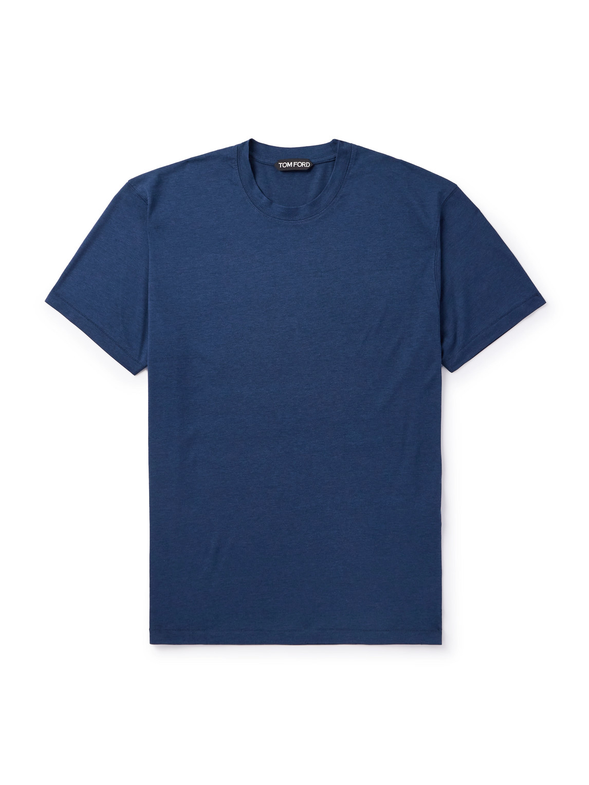 Tom Ford Lyocell And Cotton-blend Jersey T-shirt In Blue