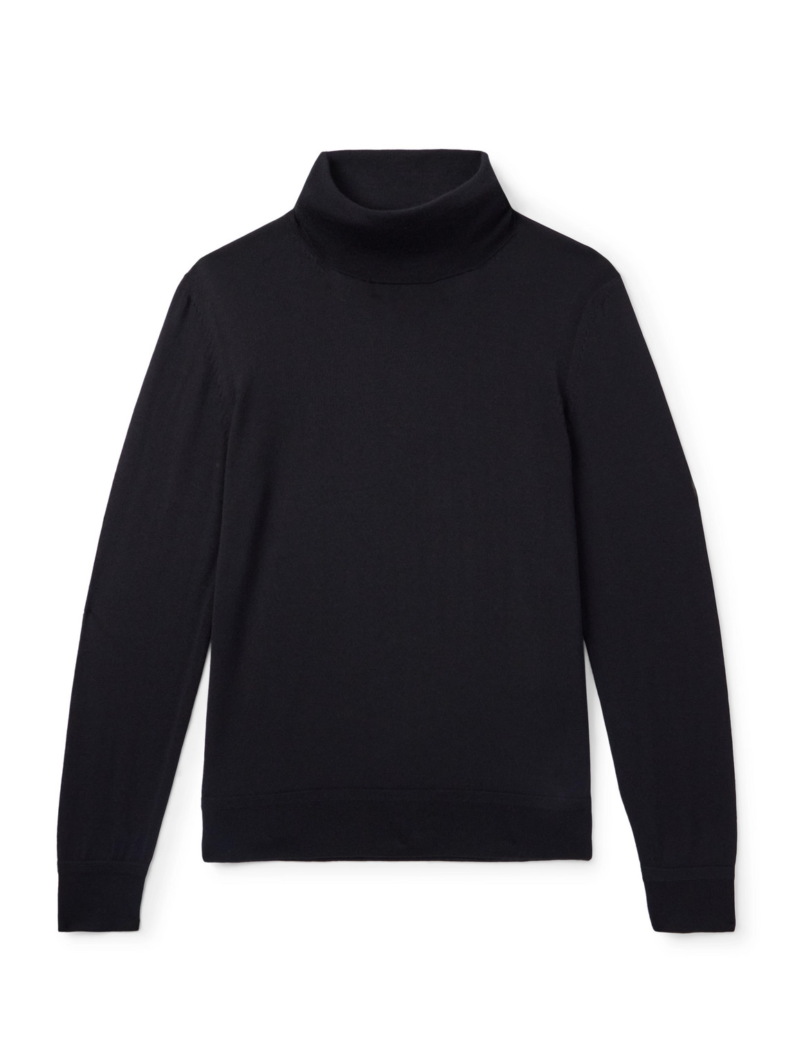 Tom Ford Slim-fit Cashmere And Silk-blend Rollneck Sweater In Black