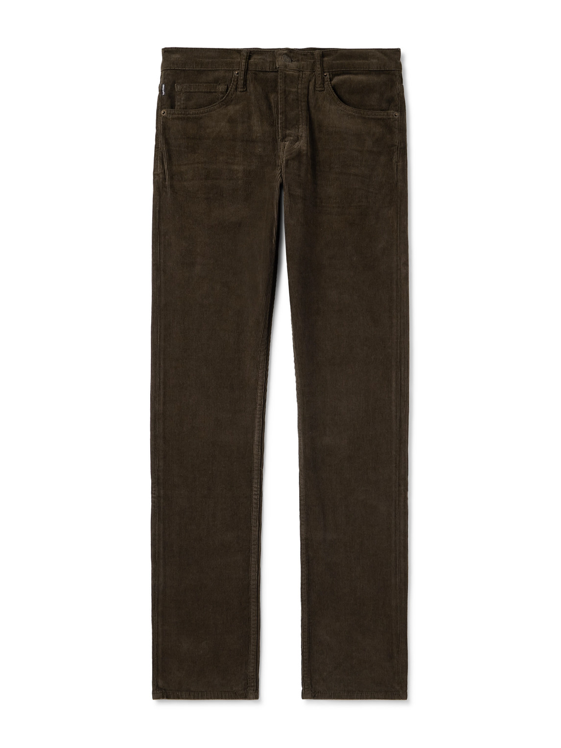 Slim-Fit Cotton-Blend Corduroy Trousers
